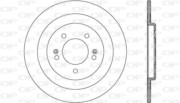 OPEN PARTS Тормозной диск BDR2607.10